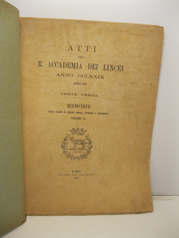 Nuovi studi sulla legge romana udinese. Memoria letta nella seduta del 18 giugno 1882